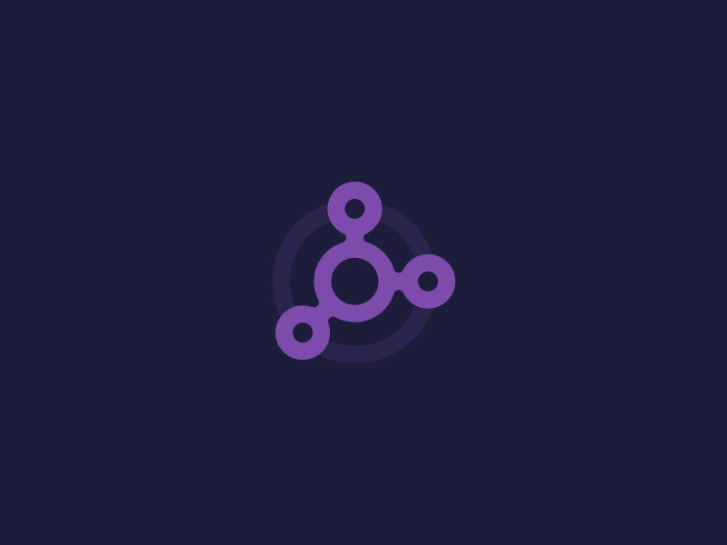Rejected Logo science atoms quantum purple rejected logo