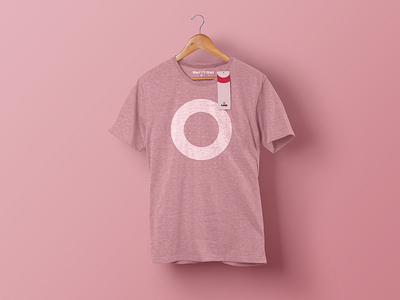 Loop Shirt branding identity logo loop pink screenprint tshirt
