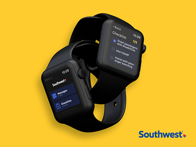 Southwest Apple Watch app apple watch apple watch mockup design agency software southwest ui uiux ux watchos