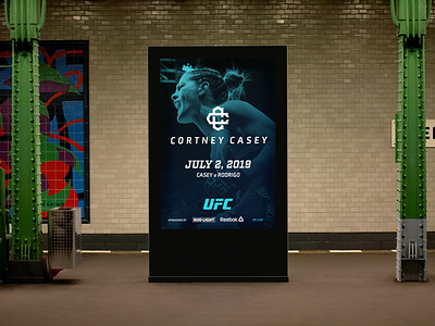 Cortney Casey Subway Ad advertising athlete brand brand c fighter identity logo mma subway ufc