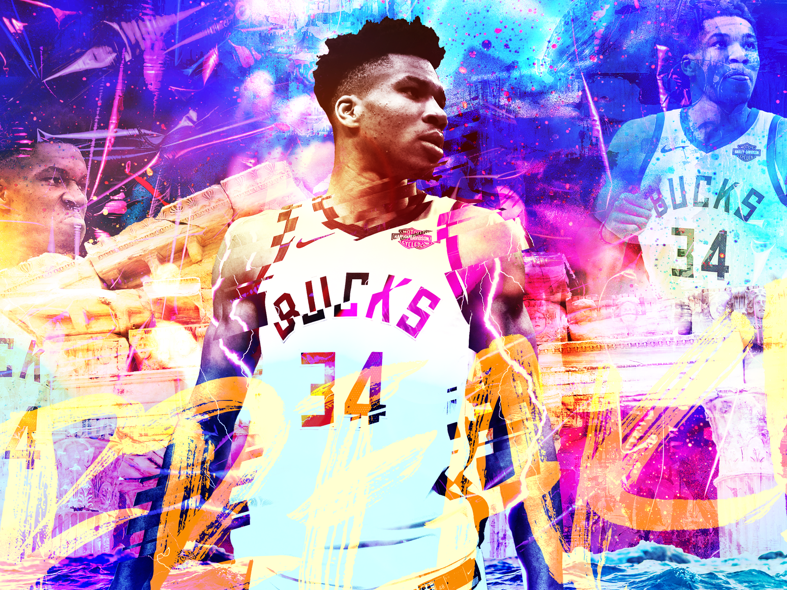 Freak Show Giannis Antetokounmpo By Zach Deyoung For Forte On Dribbble