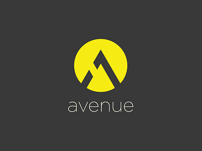 Avenue Logo app avenue grey logo yellow