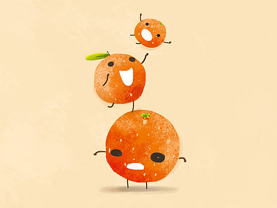 Oranges art characters digital fruits illustration orange season oranges photoshop sweet