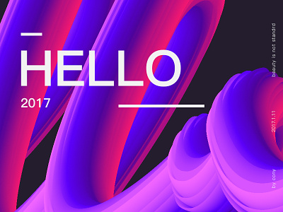 HELLO 2017 2017 fashion hello illustration line poster