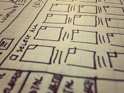 Wire Framin' concept sketchbook wireframe