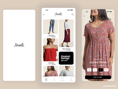 Fashion E Commerce Mobile UI