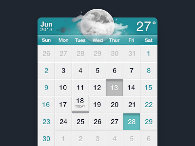 Calendar android app button calender china icon ios iphone jan ui weather