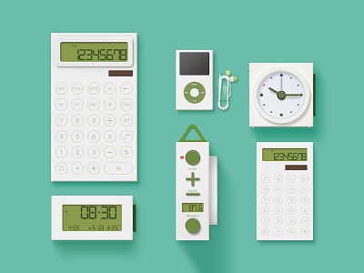 Office Supplies app button calculator clock fm icon ios iphone jan music radio ui