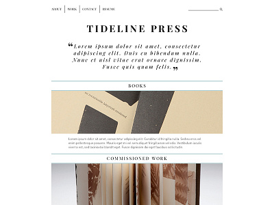 Tideline Site responsive web design website