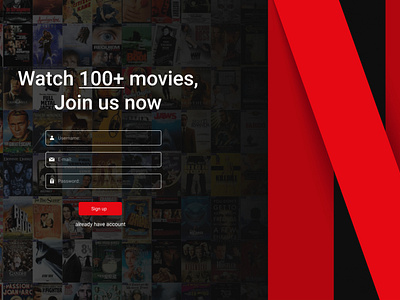 Netflix Sign up page