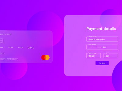 Credit Card checkout page