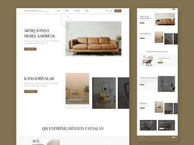 JustWood furniture website design