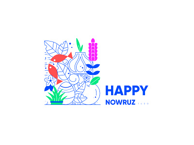 Happy Nowruz ! 2d appdesign artwork character character design design flatdesign icon icondesign illustration illustration art illustrator lineart nowruz vector