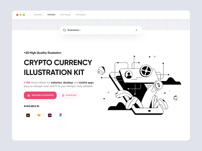 illustrationsax . Crypto illustration kit