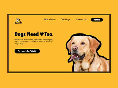 Animal Shelter Website Design adobe illustrator adobe photoshop animal shelter animals concept design challenge dog dog illustration doggy dogs dogshelter landing page design logo logodesign mockup site concept webdesign website design