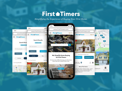 First Timers - Responsive Web Design mobile design mobile first real estate responsive design ui design ux design webdesign