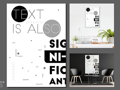 SIGNIFICANCE design design inspiration graphic minimalist motovation poster typography