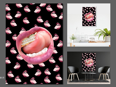 LIPS art fast game get low girl god home ideas inspiration legend lips motivation pink poster red seduce sexy song