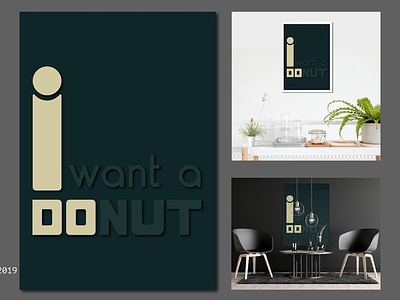 MARRIAGE abstract art colormind colors custom donut food green have poster theme tyoography wedding