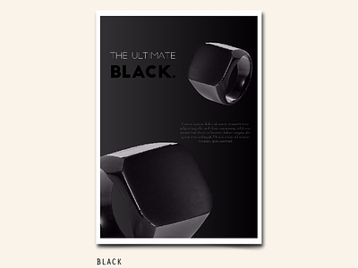 122/365 ULTIMATE BLACK abstract art black dark gradient hand poster product rich black ring shade shine shoot true
