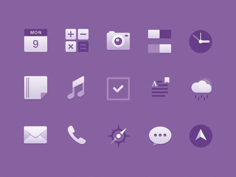 Icons Set 2 by Javi Pérez on Dribbble