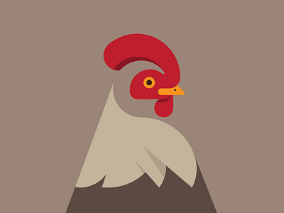 Rooster chicken illustration morning rooster