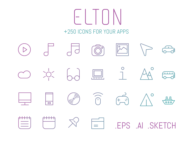 Elton icon set icon ios ios7 ios8 outline set stroke ui