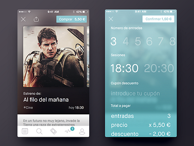 Plans detail buy cinema gallery ios plan ticket ui