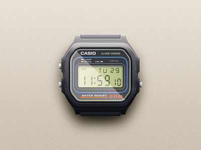 Casio Watch casio icon illustration watch