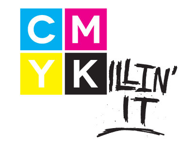 CMYKillin' It lettering logo