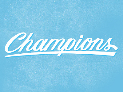 Champions Lettering champions lettering script
