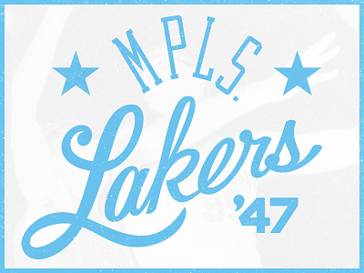 MPLS Lakers Lettering basketball lakers lakes lettering minneapolis minnesota mpls sports