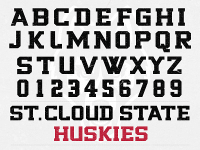 Huskies Font branding font huskies husky sports
