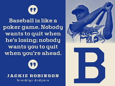 Donaver Quote Mock-Up athletics brooklyn cooper union dodgers donaver font jackie robinson slab slab serif sports type design typeface