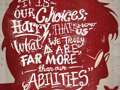 Harry Potter Quote harry illustration letttering potter quote