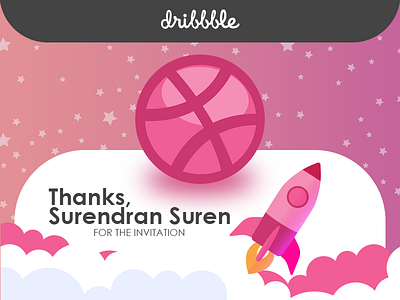 Hello Dribbble! dribble first shot invitation new startup