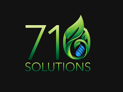 710 Solutions branding clean and simple industry legal cannabis logo design typography