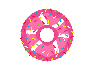 Yummy Doughnut Dribbble Sticker!