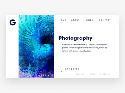 Clean Landing Page branding challenge practice typography user interface