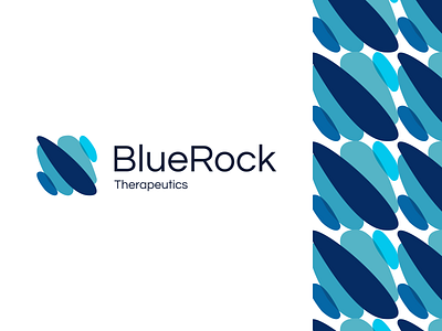 BlueRock Concept allevative colourfull healthy logo medicine pastel rocks salubrious tossed