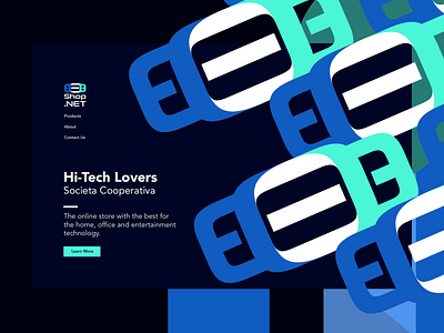 EEEShop.NET — Hi Tech Lovers animation design e commerce identity illustration logo logo design typography user interface vector website