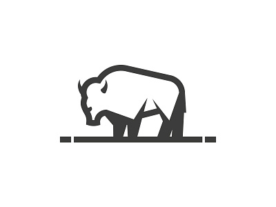 Buffalo Logo art buffle logo logo buffalo logo design monoline reel reel art reelart reelstreetart