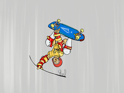 Skate riding 80’s dessin draw drawing illustration illustrations reel reelart reelstreetart