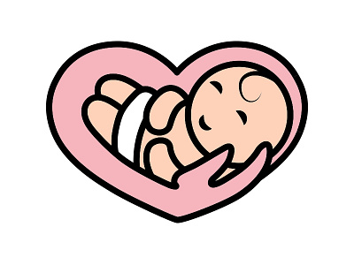 Coeur De Parents arm baby child children heart pink