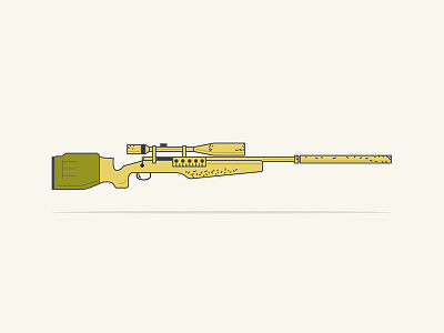 American Sniper fire green gun illustration illustrator movie sniper