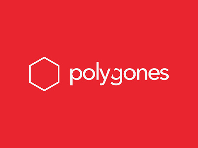 Polygones Coworking inspiration logo logoinspiration logotrend red