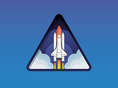 Space Shuttle illustration illustrato logo logo inspiration shuttle space space shuttle