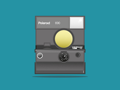 Memento Polaroid 690 camera films illustration illustrator memento movie old camera picture polaroid