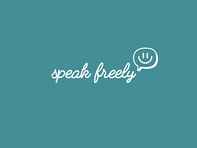 Speakfreely courses english freely illustrator keep it simple logo logo design logo designer speak