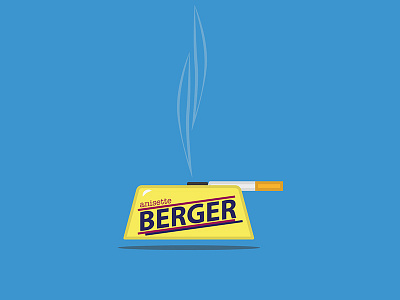 La French cigarette illustration illustrator la french movie pastis smoke